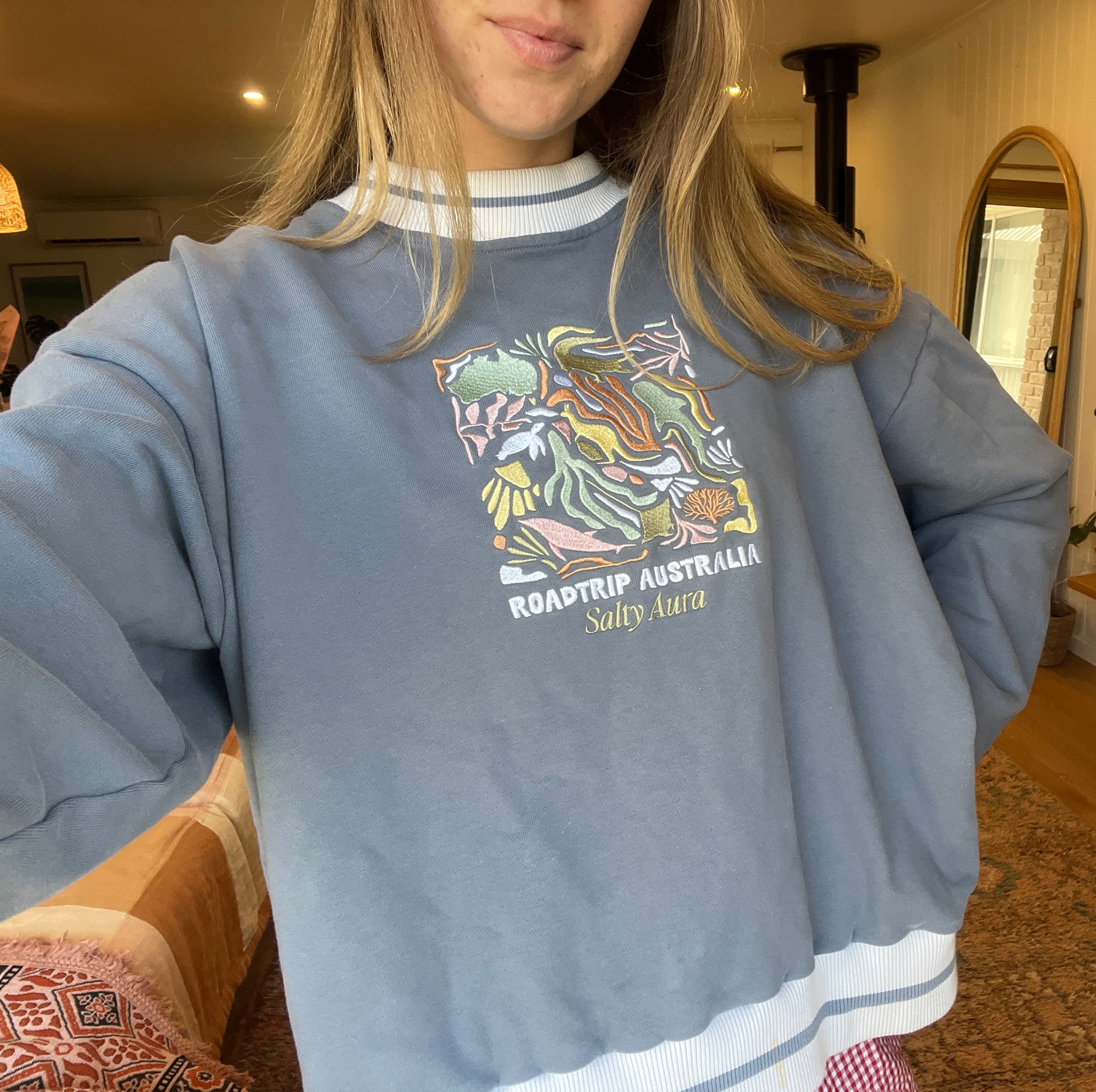 Blue Road Trip Australia Jumper